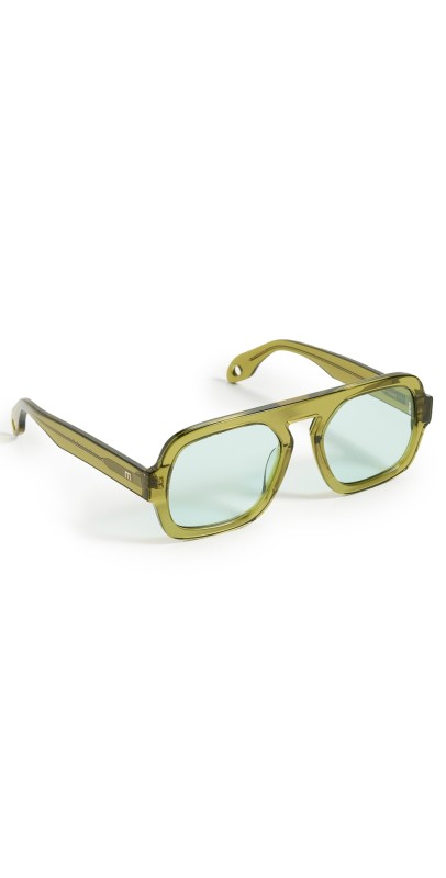 Elisa Johnson Jane Sunglasses Olive Gr