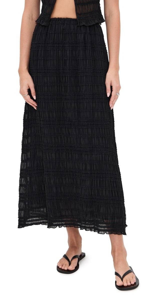 VRG GRL Mia Midi Skirt Black
