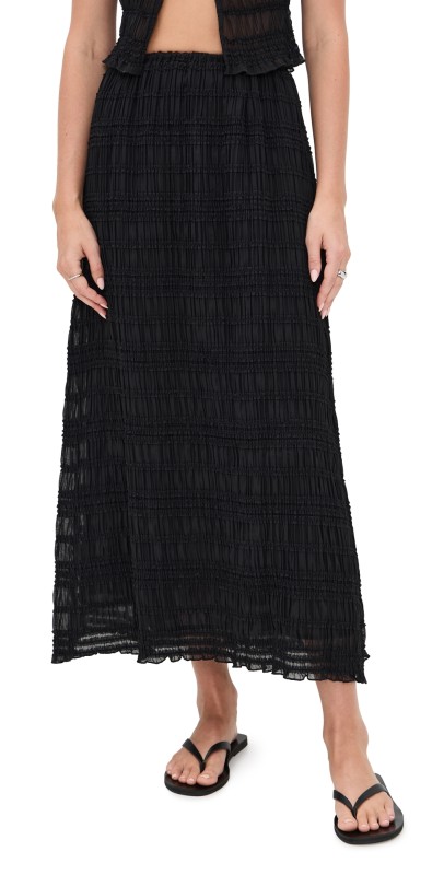 VRG GRL Mia Midi Skirt Black
