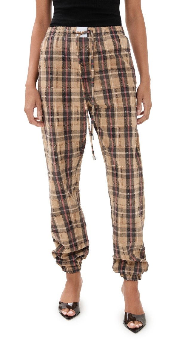 The Attico Long Pants Beige/Black