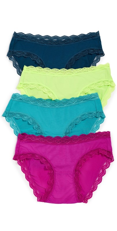 Stripe & Stare Original Knicker Four Pack Peacock Brights