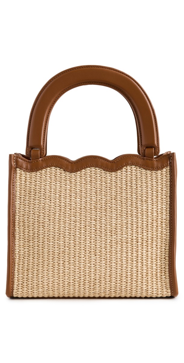 Reformation Emma Mini Bag Natural Raffia