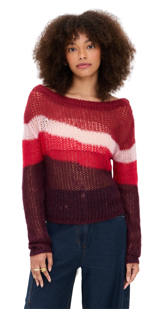 STAUD Tessa Sweater SYRAH MULTI