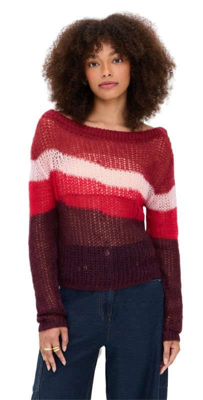 STAUD Tessa Sweater SYRAH MULTI