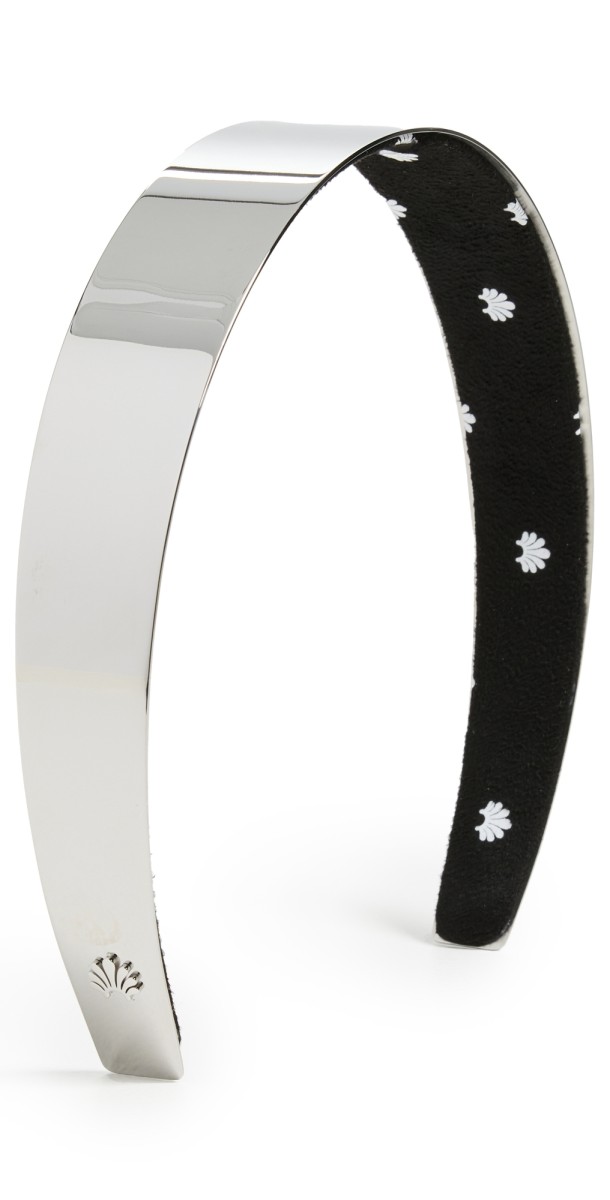 Lele Sadoughi Bessette Metal Headband Silver