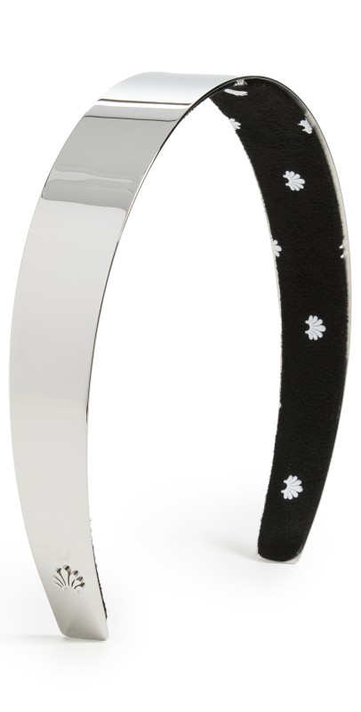 Lele Sadoughi Bessette Metal Headband Silver