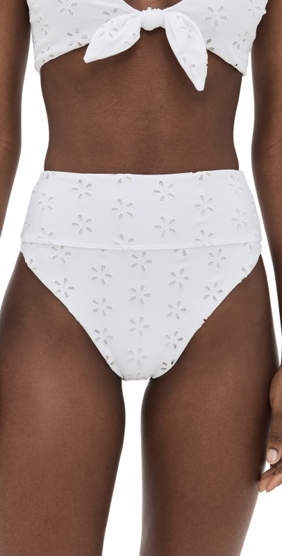 Beach Riot Hazel Bottoms White Magnolia Eyelet
