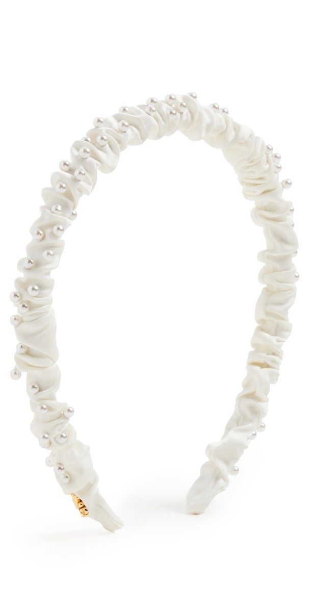 Lele Sadoughi Mixed Pearl Jessie Headband Ivory