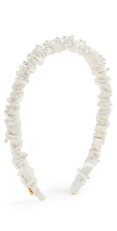 Lele Sadoughi Mixed Pearl Jessie Headband Ivory