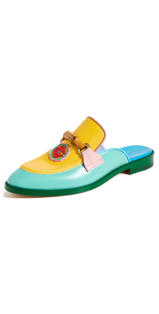 Casablanca Memphis Loafers Mint/Yellow