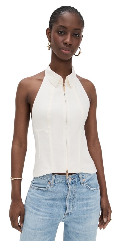Cult Gaia Jill Top Off White