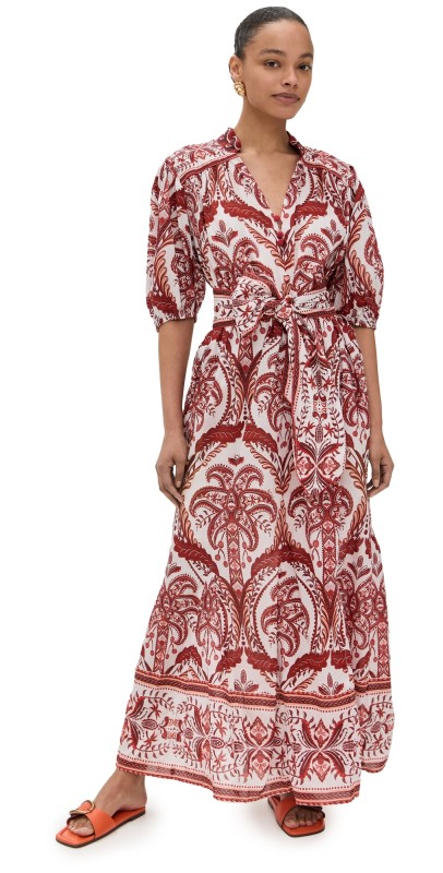 FARM Rio Tropical Cameo Off White Maxi Dress Tropical Cameo Off-White
