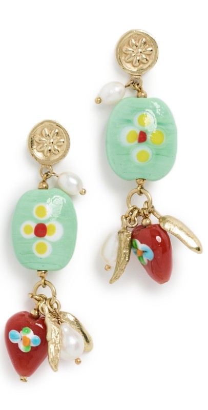 ALÉMAIS Tesori Beads and Charm Earrings Mult