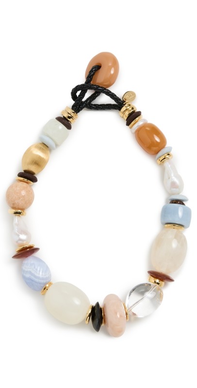 Lizzie Fortunato Monument Collar In Monarch Mult