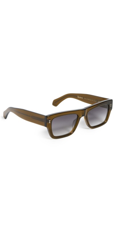 Illesteva Belluna Seaweed Sunglasses Seaweed w/ Grey Flat Gradient