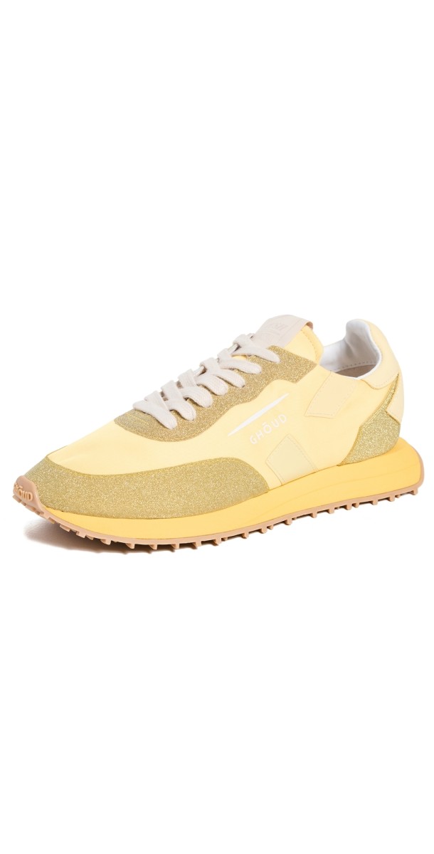 GHOUD Starlight Soft Low Sneakers Solid/Glitter Lemon Zest