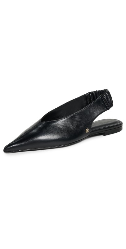 ANINE BING Hilda Slingback Flats Black