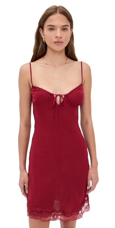 Bella Venice The Taylah Dress Burgandy