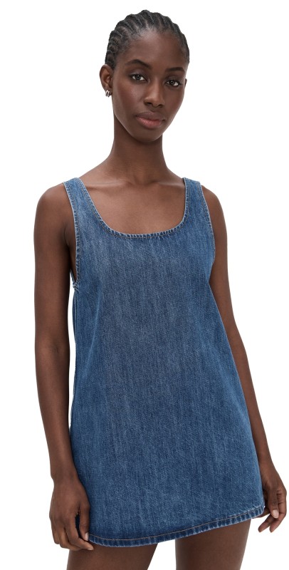 PARKE Denim Mini Dress Medium Wash