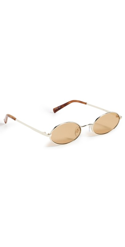 Le Specs Love Train Sunglasses Gold Mustard Mono