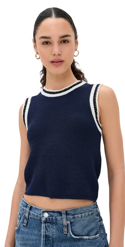 rag & bone Meghan Vest Navy