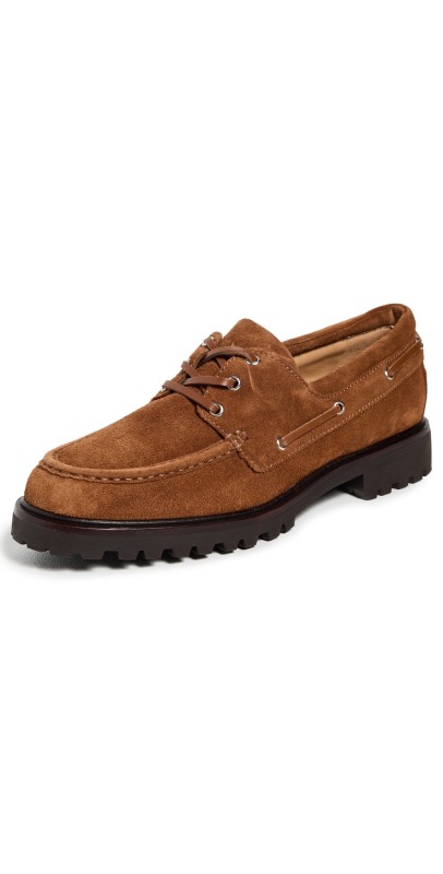 Reformation Oakland Boat Loafers Cavalier Suede