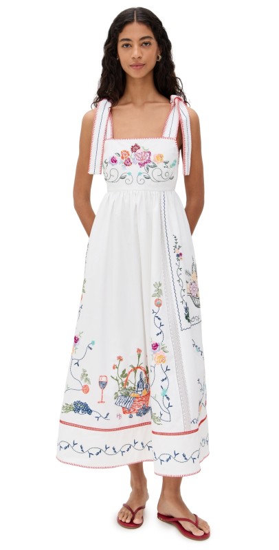 Hunter Bell Stefy Dress Multi Embroidery