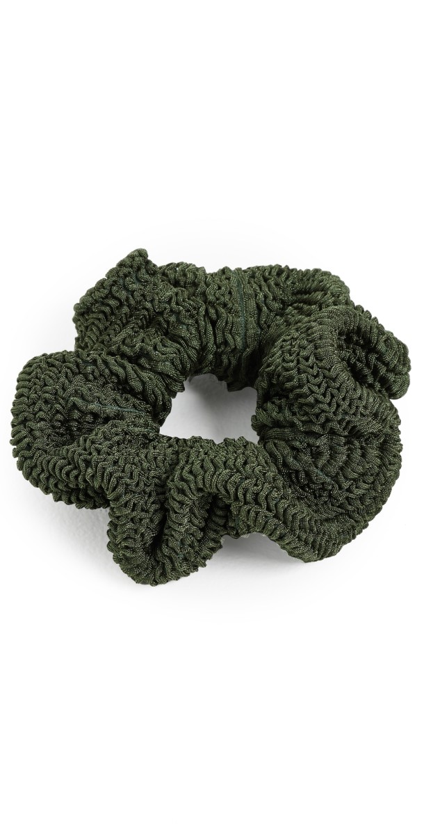 Hunza G Scrunchie Metallic Khak