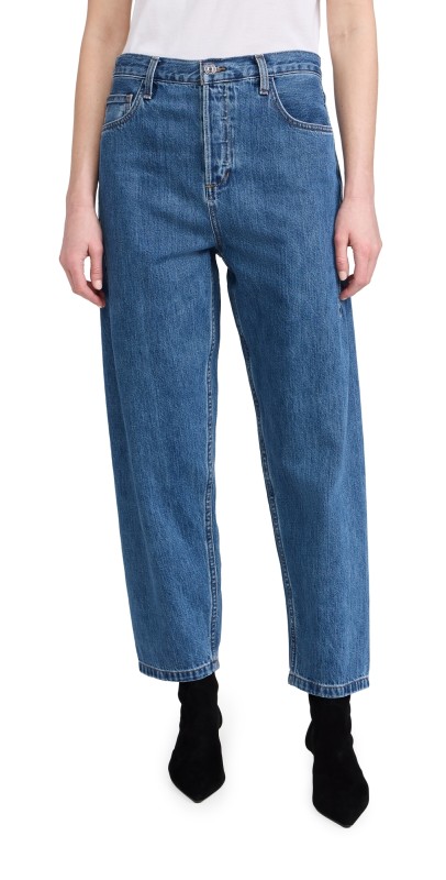 Favorite Daughter The Nikki Mid Rise Barrel Jeans Los Angeles