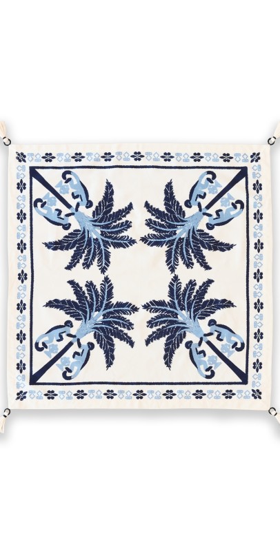 Johanna Ortiz Deep Navy Ikat Amazónico Napkins Deep Navy