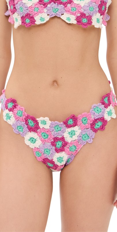 Beach Riot Kaylin Bikini Bottoms Love Flower
