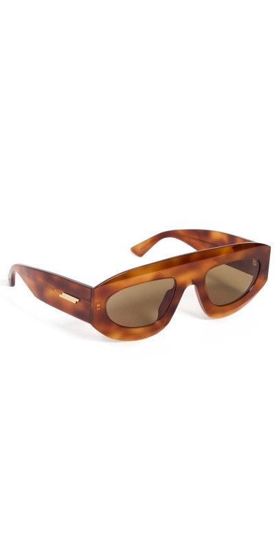 Bottega Veneta BV1358S Sunglasses Havana-Havana-Brow