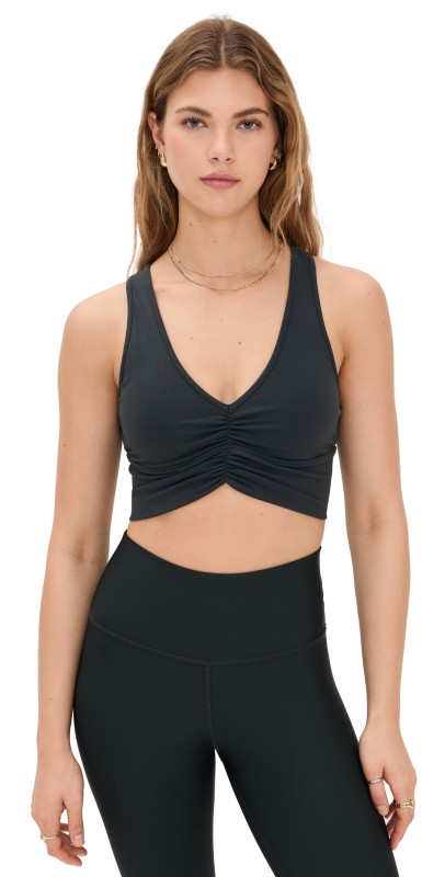 Alo Yoga Wild Thing Bra Charcoal Green