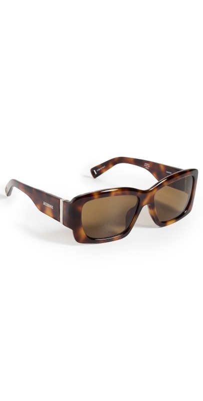 Jacquemus Croisiere Sunglasses T-Shell/Silver/Brow