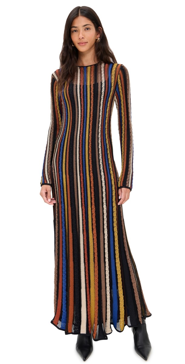 Ulla Johnson Albie Knit Long Sleeve Knit Dress Zoisite