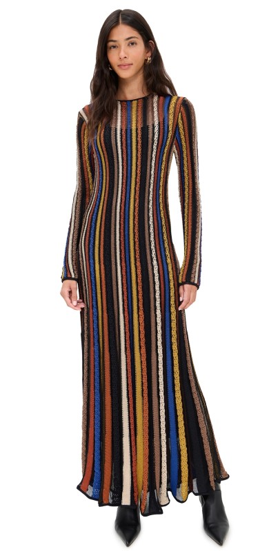 Ulla Johnson Albie Knit Long Sleeve Knit Dress Zoisite