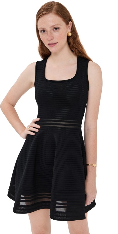 SIMKHAI Lottie Mini Dress Black
