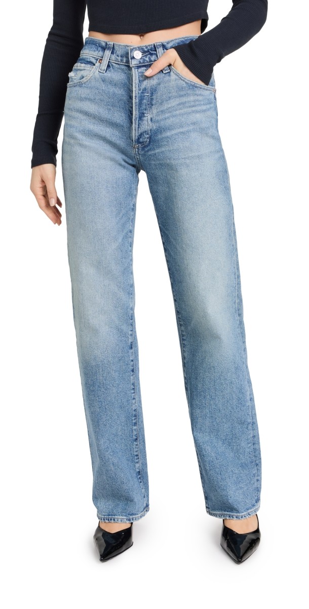 PAIGE Sawyer Wide Leg 32 Jeans Vanda Distressed