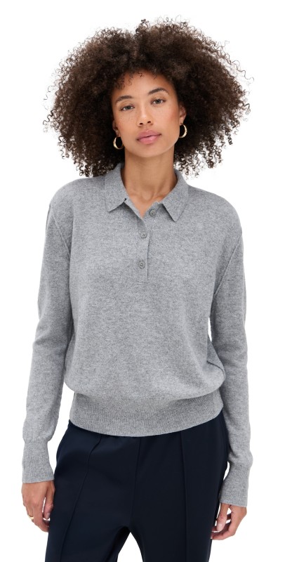 Jamie Haller The Cashmere Polo Light Heather