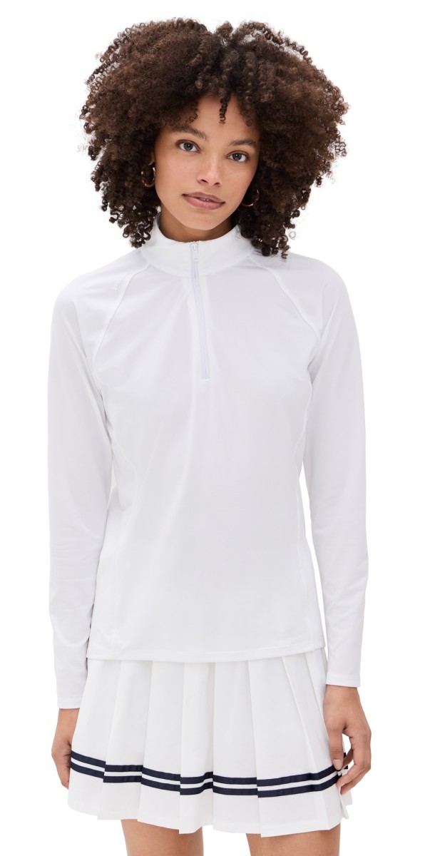 RLX Ralph Lauren Lightweight Airflow 1/4 Zip Pullover Ceramic White