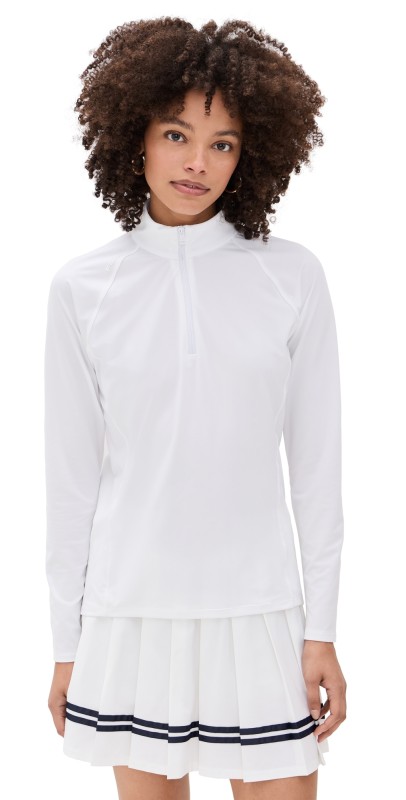 RLX Ralph Lauren Lightweight Airflow 1/4 Zip Pullover Ceramic White