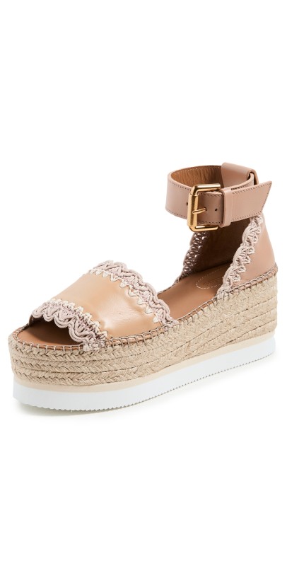 See by Chloé Glyn Espadrille Sandals Sand