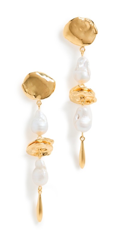 Lizzie Fortunato Gold Mine Earrings Gold