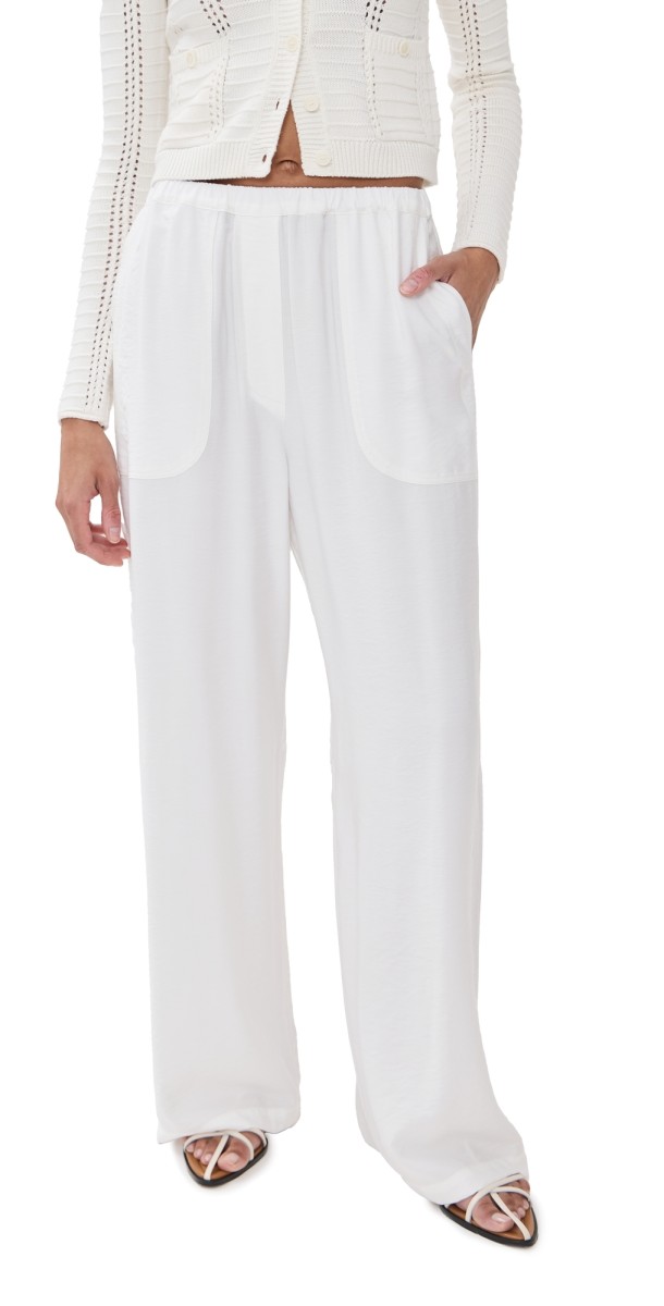 Sablyn Lenon Utility Pull On Pants White