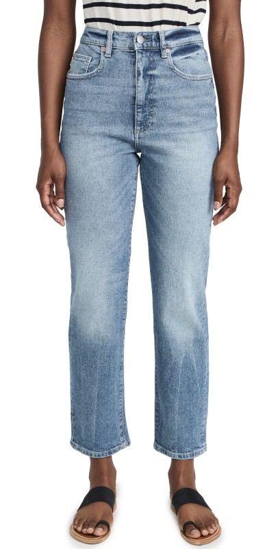 DL1961 Enora Cigarette High Rise Jeans Aged Mid Vintage
