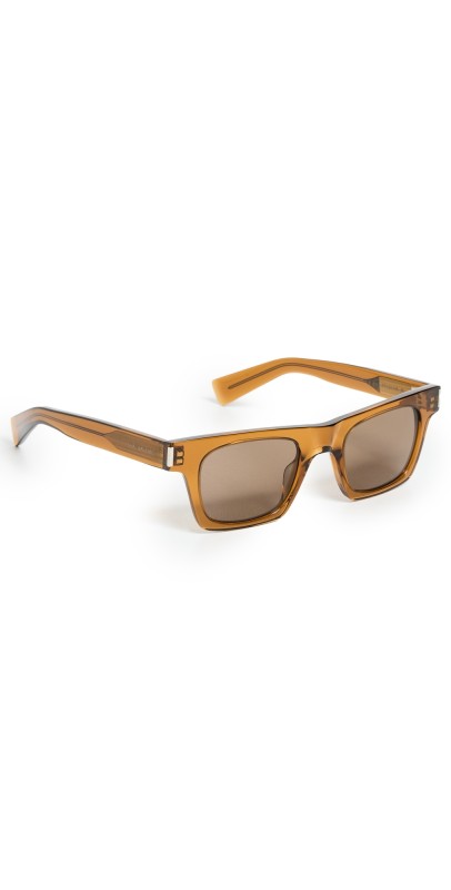 Saint Laurent SL 719 Sunglasses Brown-Brown-Brow