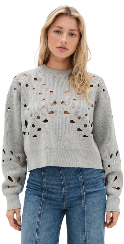 Ulla Johnson Vanessa Pullover Grey Melange