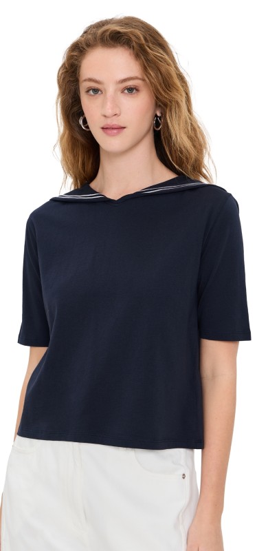 KULE The Fisher Sailor Tee Navy/White
