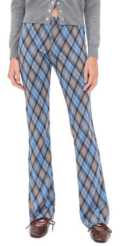 Free People Chloe Knit Pants Periwinkle