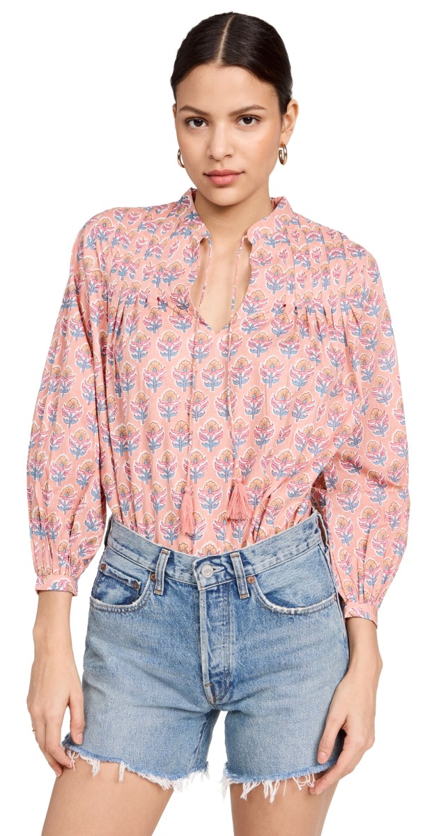 Marea Elizabeth Top Coral Multi